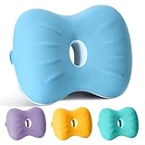 Omloon Leg & Knee Foam Support Pillow for Side Sleepers - Memory Sleeping, Pain Relief Sciatica, Back, HIPS, Knees, Joints, Pregnancy with Washable Cover (Blue)