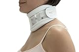 ITA-MED Rigid Plastic Neck Brace - Adjustable Cervical Collar for Men & Women, White (XL)