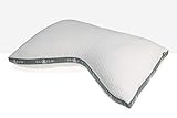 Eli & Elm | Ultimate Side Sleeper Pillow with Adjustable Filler to Get The Perfect Contour Curved Pillow for A Neck Pain Relief Sleep - Removable Latex and Polyester Filling- 17" X 29"