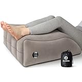 BLABOK Wedge Pillow for Sleeping - Inflatable Leg Elevation Pillow for Swelling,Circulation,Leg & Back Pain Relief,Leg Support Pillow,leg Wedge Pillows for After Aurgery,Hip,Foot,Ankle Recovery