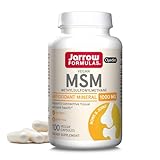 Jarrow Formulas MSM Capsules, 1,000 mg, Methylsulfonylmethane, Joint Health Support, 100 Capsules, Up to 100 Servings