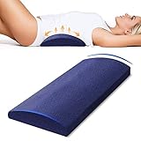 AgoKud Lumbar Support Pillow for Bed Lower Back Pillow for Sleeping Side Sleeper Pillow for Low Back Pain Relief Half Moon Pillow Stomach Knee Pillow for Side Sleepers Sciatic Nerve Pain Relief