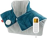 Heating Pad for Neck and Shoulders and Back, Comfytemp FSA HSA Eligible Weighted Electric Heat Pad for Pain Relief, 2.6lb Large Heated Wrap, 9 Heat Settings, 11 Auto-Off, Birthday Gifts for Women Men