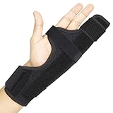 Vive Boxer Finger Splint Brace- Supports Pinky, Ring, Middle Metacarpals and Knuckles - Right or Left Adjustable Hand Brace - Straightening for Trigger Finger, Injury, Fracture, Broken, Tendonitis (8 inch)