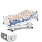 ESLYYDS Alternating Air Pressure Mattress for Medical or Standard Bed with Electric Quiet Pump System and Pad Topper to Prevent Bed Sores and Pressure Ulcer Relief, Air Mattress for Hospital and Home