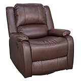RecPro Charles Collection | 30" Swivel Glider RV Recliner | RV Living Room (Slideout) Chair | RV Furniture | Glider Chair (Mahogany, 1-Pack)