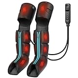 CINCOM Leg Massager with Heat and Compression for Circulation and Pain Relief,3-in-1 Foot Calf & Thigh Massager,FSA or HSA Eligible