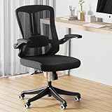 LaoJawBow Ergonomic Office Chair - Comfy Desk Chairs with Wheels and Arms, 400LB Heavy Duty Mesh Computer Chairs with Comfortable Lumbar Back Support for Home Office, Bedroom, Study and College Dorm