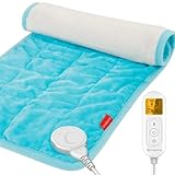 Comfytemp Weighted Heating Pad for Period Cramps & Back Pain Relief, FSA/HSA Eligible 2.2lb Menstrual Heating Pad, Birthday Gifts for Women/Mom/Wife, 12"x24" XL Electric Heat Pad with 9 Heat Level