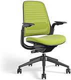Steelcase Series 1 Office Chair - Ergonomic Work Chair with Wheels for Carpet - Helps Support Productivity - Weight-Activated Controls, Back Supports & Arm Support - Easy Assembly - Wasabi