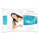 Xtra-Comfort Water Pillow for Sleeping (26”x18”) - Pillow for Side, Back Sleepers with Neck, Shoulder Pain - Night Sweats Cool Soft Memory Foam Pillow