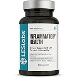 LES Labs Inflammatory Health – Joint Support, Muscle Function & Relaxation, Mobility– Turmeric, Boswellia, Quercetin, Ginger & CoQ10 – Non-GMO Supplement – 60 Capsules