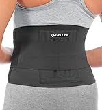 MUELLER Sports Medicine Adjustable Back Brace, Back Pain Relief Support for Men and Women, Idea for Upper and Lower Back Pain, Sciatica, Scoliosis, Black, One Size