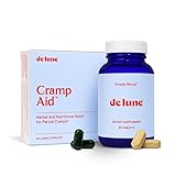 De Lune Combo Pack of Cramp Aid and Steady Mood, Herbal and Natural Relief for Menstrual Cramp Relief, PMS Relief Tablets for Mood Swings Zinc Supplements, Vitamin B, Vegan, Gluten Free