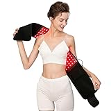 USUIE Red Light Therapy Belt, Infrared Light Therapy Wrap Red Light Therapy Device for Body with Timer for Back Shoulder Waist Muscle Pain Relief for Women Men