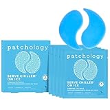 Patchology Iced Cooling Under Eye Mask Patches with Peptides, Cloudberry Oil and Bakuchiol. Cool eye gels to firm skin and soothe, reduce fine lines and under eye bags - by Patchology - 5 Pair