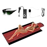 Red Light Therapy Mat for Full Body Pain Relief - 34in×71in, 1370pcs 660nm & 850nm Red Light Beads, Near Infrared Light Therapy Pad Large Size, Home Red Light Therapy Blanket