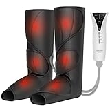 QUINEAR Leg Massager with Heat Air Compression Massage for Foot & Calf Helpful for Circulation and Muscles Relaxation(FSA or HSA Eligible)