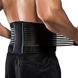 BraceUP Back Support Belt for Men and Women - Breathable Waist Lumbar Support Lower Back Brace for Sciatica, Herniated Disc, Scoliosis Lower Back Pain Relief (L/XL 90-110 cm)