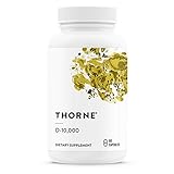 THORNE Vitamin D3 Supplement - Supports Healthy Bones, Teeth Muscles, Cardiovascular, and Immune Function - Gluten-Free, Dairy-Free, Soy-Free - 10,000 IU - 60 Capsules