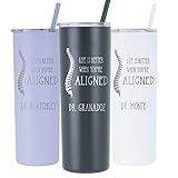 AVITO Personalized Chiropractor Tumbler, 20 oz Tumbler with Lid, Laser Engraved - Vacuum Insulated - Chiropractor Gift, Chiro Squad Gift
