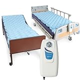 AireMed Alternating Air Pressure System with (2) Mattress Pads - Air Mattress Topper for Hospital & Home Beds - Ultra Quiet Electric Pump System - Air Mattress for Hospital Beds - Bed Sore Relief