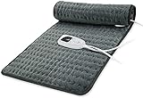 Heating pad Electric Heat Pad for Back Pain and Cramps Relax - Electric Heat Pad with 6 Heat Settings -Auto Shut Off (Dark Gray, 24“x12”)