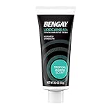 Bengay Pain Relieving Lidocaine Cream, Non-Greasy Topical Analgesic Cream with The Maximum Strength Numbing Relief of 4% Lidocaine HCl, Pleasant and Soothing Tropical Jasmine Scent, 3 oz