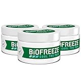 Biofreeze Pain Relief Cream, Arthritis Pain Reliver, Knee & Lower Back Pain Relief, Sore Muscle Relief, Neck Pain Relief, Pharmacist Recommended, FSA Eligible, 2 Pack (3 OZ Biofreeze Menthol Cream)