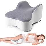 Long Knee Pillow for Side Sleeper Fully Support Thighs and Knees for Sciatica, Back, HIPS, Knees, Joints Pain Relief - Leg Pillow for Sleeping Between Legs Aligns Spine & Relieves Pressure-Large,Gray