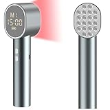 Red Light Therapy with Timing and 4 Modes, High Power 660/850nm Handheld Near-Infrared ＆ Red Light Therapy for Face Body, Portable Light Therapy Wand for Pain Relief of Muscles Joints Knee, 20 LEDs