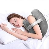 zimucxn Shoulder Surgery Pillow, Super Soft Rotator Cuff Pillow for Sleeping, Relief from Shoulder Pain or Frozen Shoulder, for Post-Op Comfort, Arm & Shoulder Support & Healing(Charcoal Grey)