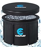 Colplay XL Large Portable Ice Bath Tub for Athletes 35.5" x 29.5", 116 gal Cold Plunge Tub Outdoor, Cold Ice Pod Tub for Cold Water Therapy Recovery, Inflatable Ice Bath Barrel Plunge Pool