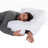 Wife Pillow - Medium Soft Support. Ergonomic Arm Holes Positioner. Bed Side Sleeper. Cervical Neck, Shoulder & Rotator Cuff Pain Relief. Fully Adjustable. Down Alternative Siliconized Fiber Fill
