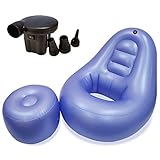 IP1CK4U Very Peri BBL Inflatable Chair with Air Pump for After Butt Surgery Recovery,Sitting,Sleeping,Pregnancy and Relaxation Without Compromising Results Lifting Cushions for BBL(with Ottoman)