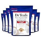 Dr Teal's Pure Epsom Salt Therapeutic Soak, Fragrance Free, 6 lbs (Pack of 6)