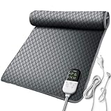 Focbeo Heating Pad, 32""x24"" King Size Electric Heat Pad for Back, Neck, Shoulder Pain, Fast Heating 6 Temperature Level, 4 Timer Modes, Auto Shut Off, Ultra Soft Machine Washable