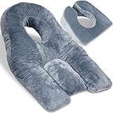 Siennal Face Down Pillow for Sleeping - for BBL or Eye Surgery Recovery - Prone Pillow for Vitrectomy or Retinal Surgery - Home Massage Pillow with Shredded Memory Foam