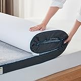 LINSY LIVING Memory Foam Mattress Topper King, 3-Inch Memory Foam Mattress Topper King Size, Gel Infused with Removable Cover, 2-Layer Ventilated Design, CertiPUR-US Certified
