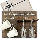 GIFTAGIRL Gifts for Grandparents Who Have Everything - Great Grandparents Gifts from Grandkids or Grandma and Grandpa Gifts. A Cheeky but Fun Grandparents Gift. Mugs - Glasses Not Included