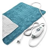 Pure Enrichment® PureRelief® XL Heating Pad - 12" x 24" Electric Heating Pad for Back Pain & Cramps, 6 Heat Settings, FSA/HSA Eligible, Soft Machine Wash Fabric, Auto-Off & Moist Heat