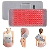 Red Light Therapy for Body, Eazfy Infrared Light Therapy Devices, 3-in-1 Chips 660nm&850nm LED Flexible Wearable Wrap with Timer for Back Shoulder Waist Muscle Pain Relief, Gift for Woman and Man
