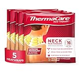ThermaCare Adhesvie Heat Wraps, Portable Neck & Shoulder Heating Pads & Pain Relief Patches For Sore and Stiff Muscles, 5 Count