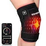 Red Light Therapy Device for Knee Elbow Joint PainTherapy Pad with 660nm Light and 850nm Near Infrared Light, APP Control, Led Red Light Therapy Wrap Home Use Gift (Black1)