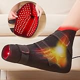 【MORE CHIPS】 1 Pack Infrared Light for Foot & Ankle, Full Wrap 850nm Infrared Light & 660nm Red Light at Home for Ankle Heel Foot, 3 Level Temperature, 10/20/30mins Timer and Pulse Mode