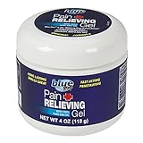 Blue Goo Pain Relieving Gel - for Back/Neck, Muscle/Stiff Joints Pain, Sprains, Strains, Fast-Acting, Cooling+Soothing Relief, Made w/ 100% Pure Emu Oil 4 oz (1 Pack)