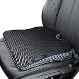 Car Wedge Seat Cushion for Car and Truck Seat Office Chair Wheelchair - Memory Foam Seat Pad for Sciatica Tailbone Pain Relief