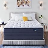 Serta - 14" Clarks Hill Elite Plush Twin XL Mattress, Comfortable, Cooling, Supportive, CertiPur-US Certified,White/Blue