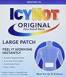 Icy Hot Original Medicated Pain Relief Patch, Large, 5 count
