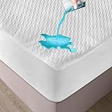 Ambesonne Nonslip Fitted Sheet Style Mattress Protection Against The Dust and Dirt Waterproof Backing Cover Bed Pad with Soft & Breathable Texture for a Hotel Quality Comfortable Sleep, Twin XL